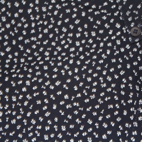 zara man slim fit sz L blue with flower pattern - Picture 6 of 7